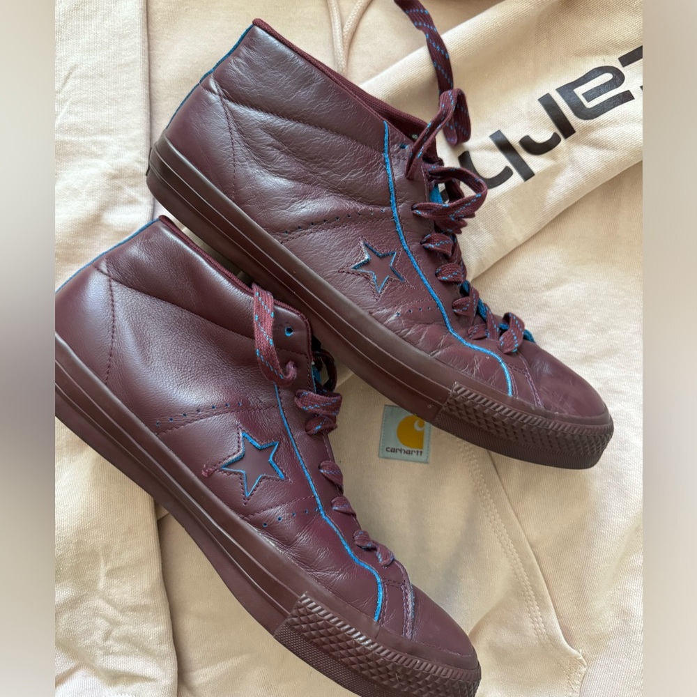 Converse One Star Pro Mid Shoes Deep Bordeaux RARE & GETTING RARER!!!